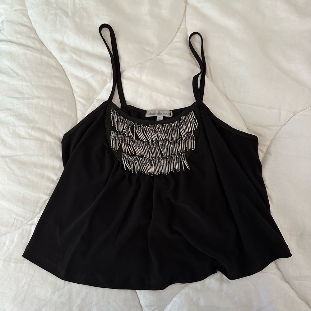 Beaded Crop Top
